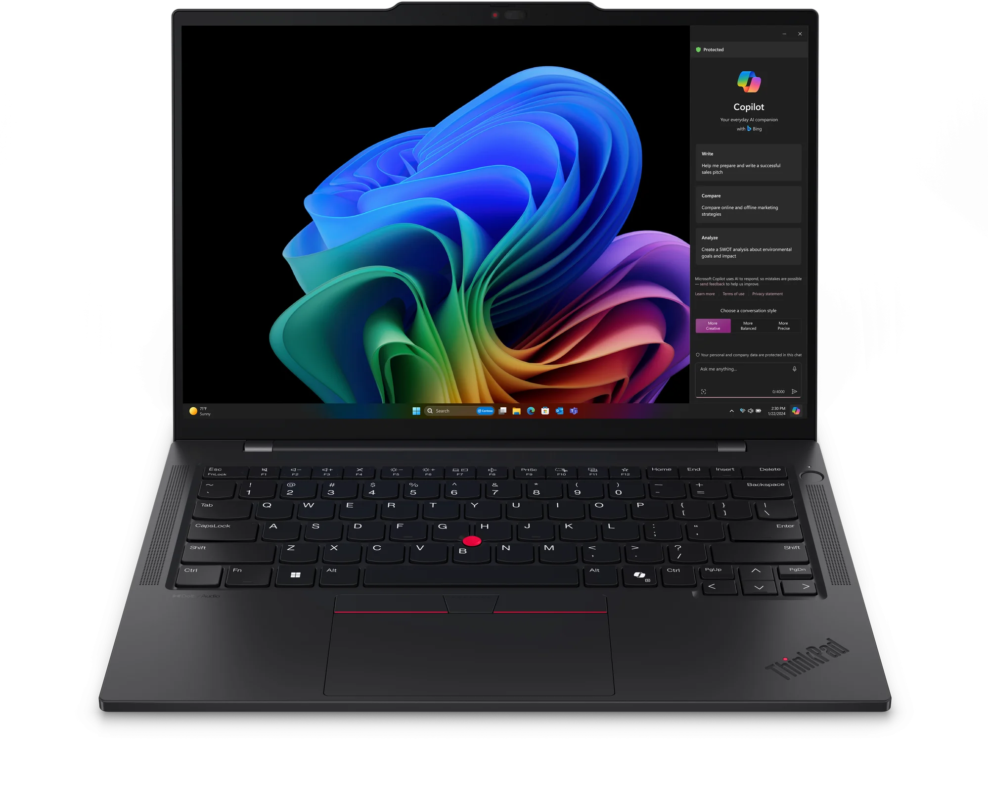Ordinateur Portable Lenovo ThinkPad T14s Gen 6 - Snapdragon (21N10008FE)