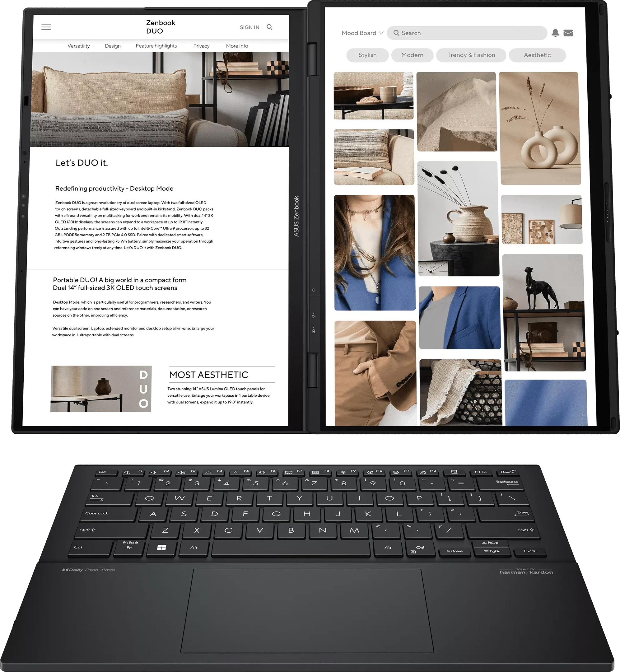 Ordinateur portable Asus Zenbook Duo (UX8406CA-QL227W)