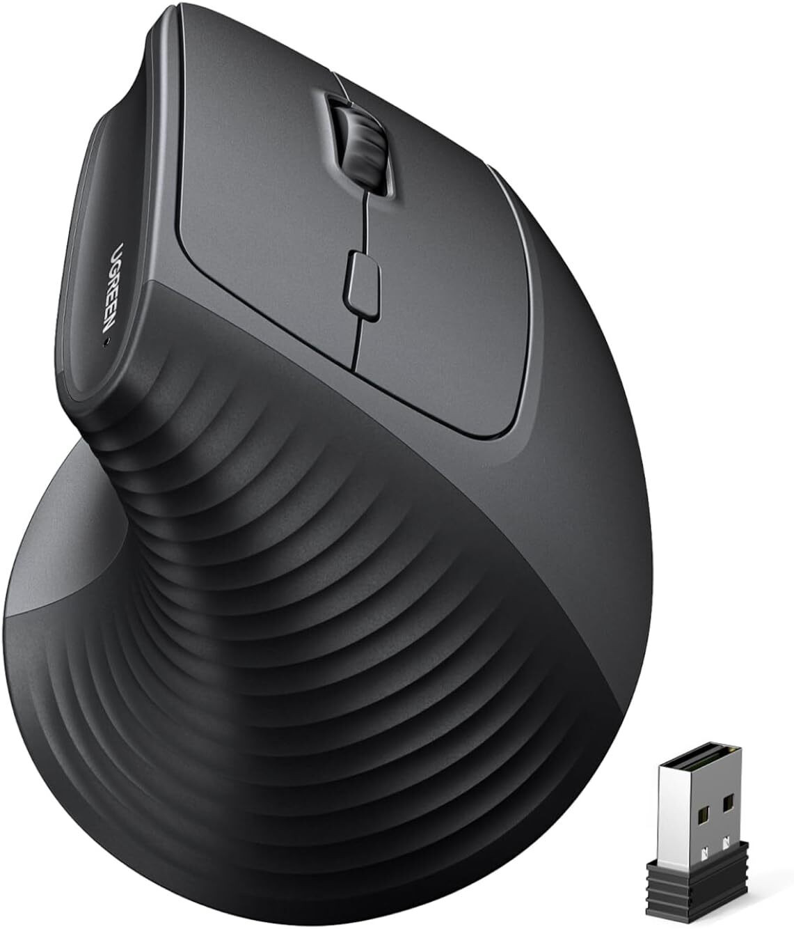 Souris sans fil Ugreen Vertical M571 Ergonomique 2.4GHz - Noir (55916)