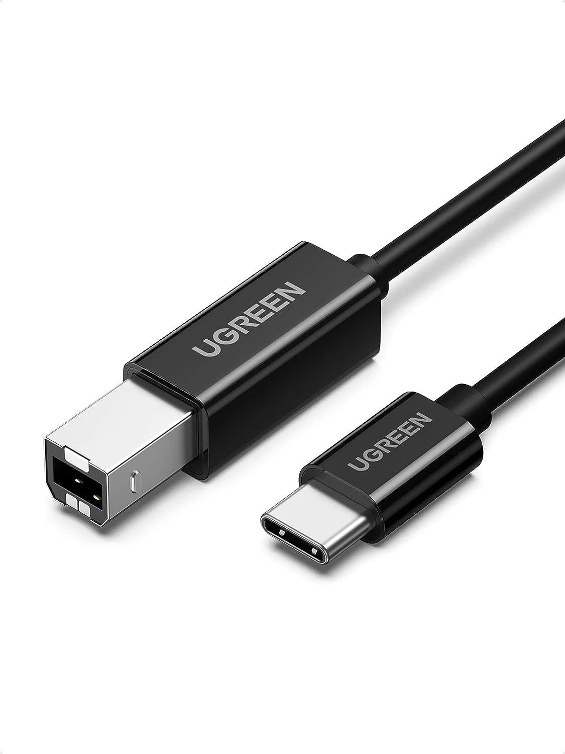 Câble Ugreen imprimante USB-C vers USB B Mâle Noir - 2 mètres (50446)
