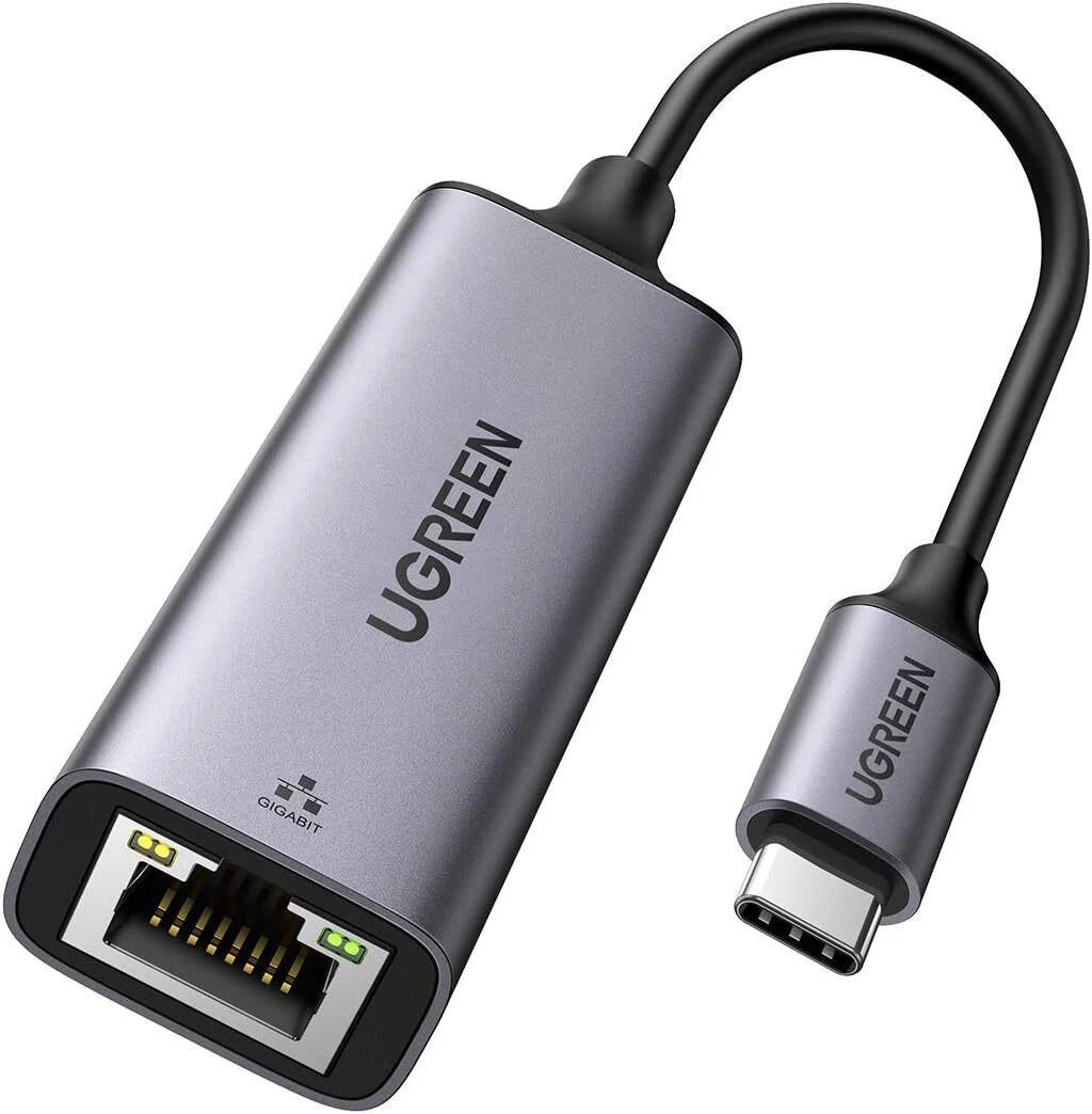 Adaptateur Ugreen Aliminium USB-C vers RJ45 1000Mbps (50737)