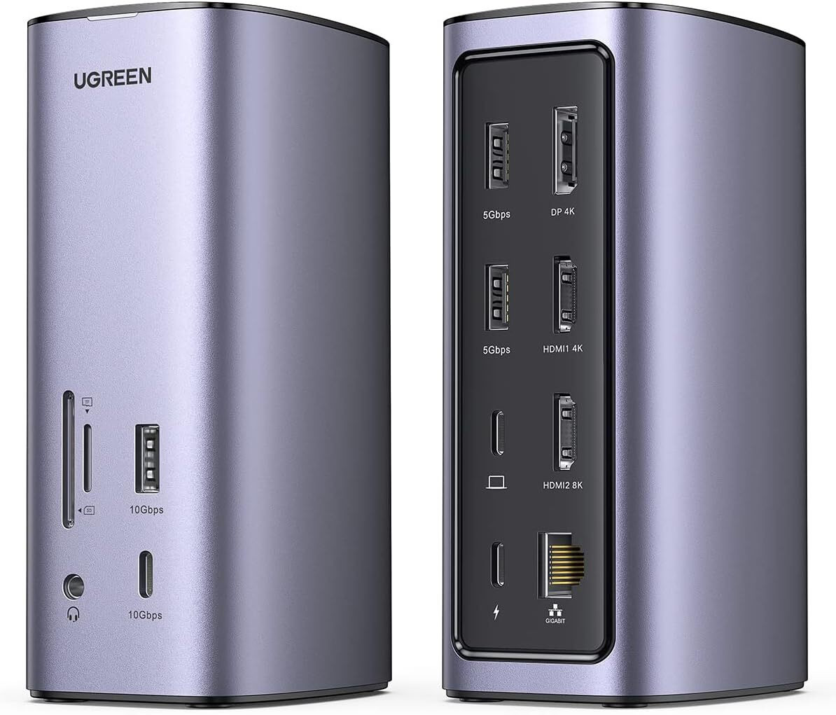 Hub USB-C Ugreen Revodok 12 en 1 Supporte PD (Power Delivery) 100W Recharge (90325)