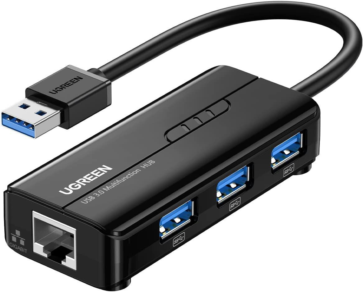 HUB USB 3.0 Ugreen 4 en 1 RJ45 Port (20265)