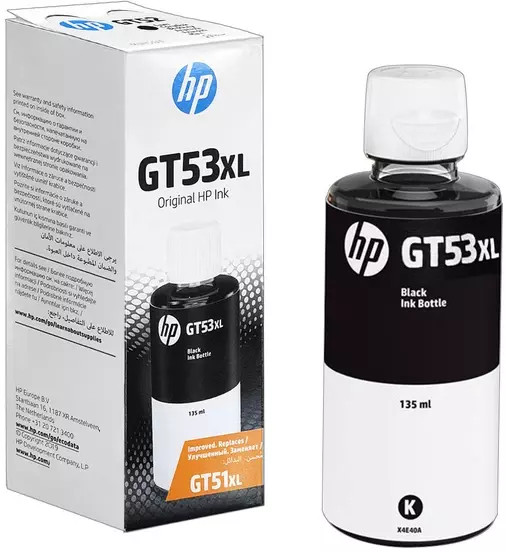 HP GT53XL Noir - Bouteille d'encre grande capacité HP d'origine (1VV21AE)