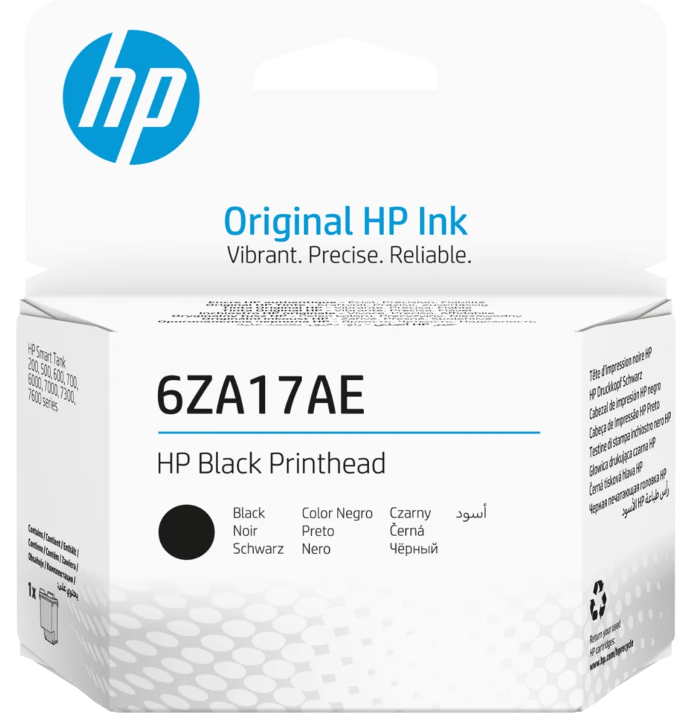 Tête d'impression HP noire (6ZA17AE)