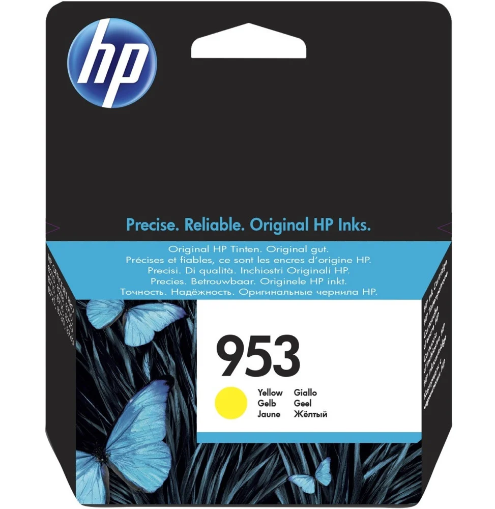 HP 953 Jaune - Cartouche d'encre HP d'origine (F6U14AE)