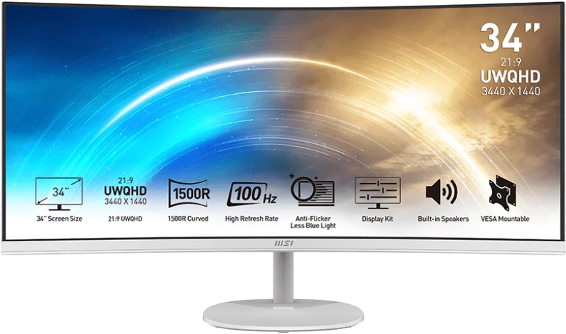 Écran 34" UWQHD MSI Pro MP341CQW
