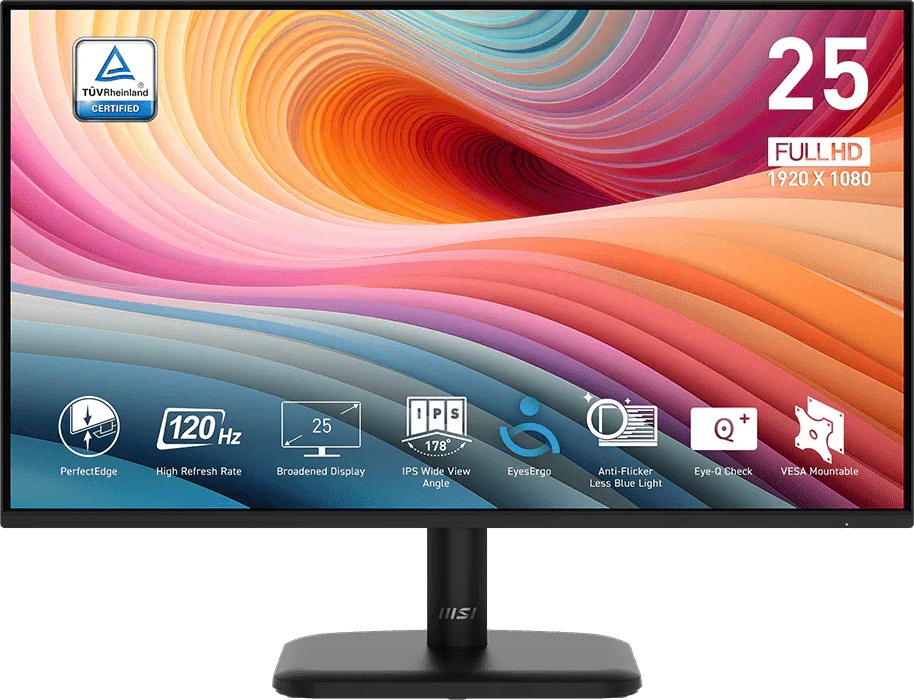 Écran 25" Full HD MSI Pro MP251L E2 (9S6-3PD2CM-033)