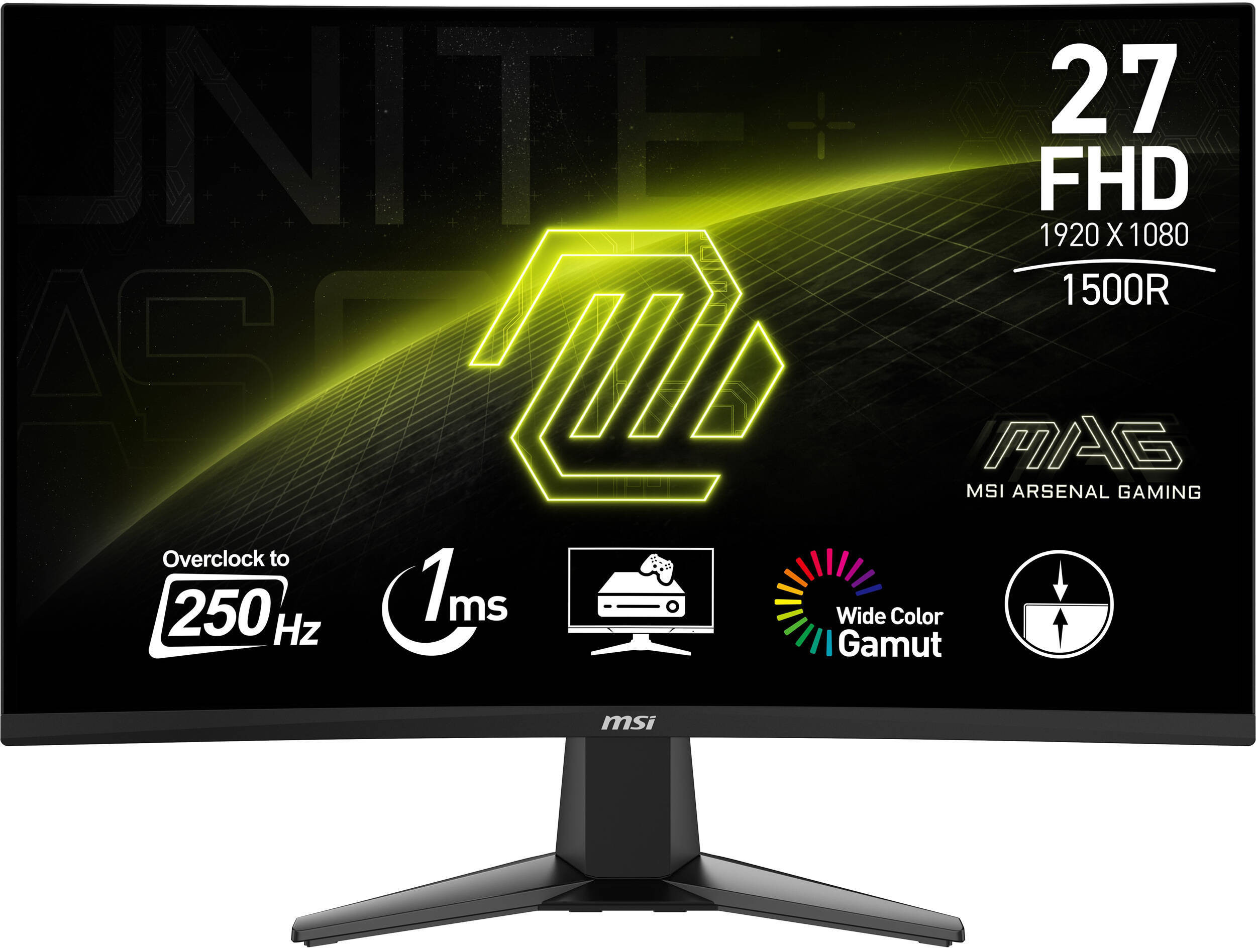 Écran Gaming 27" Full HD MSI MAG 27C6X (9S6-3CE01M-002)