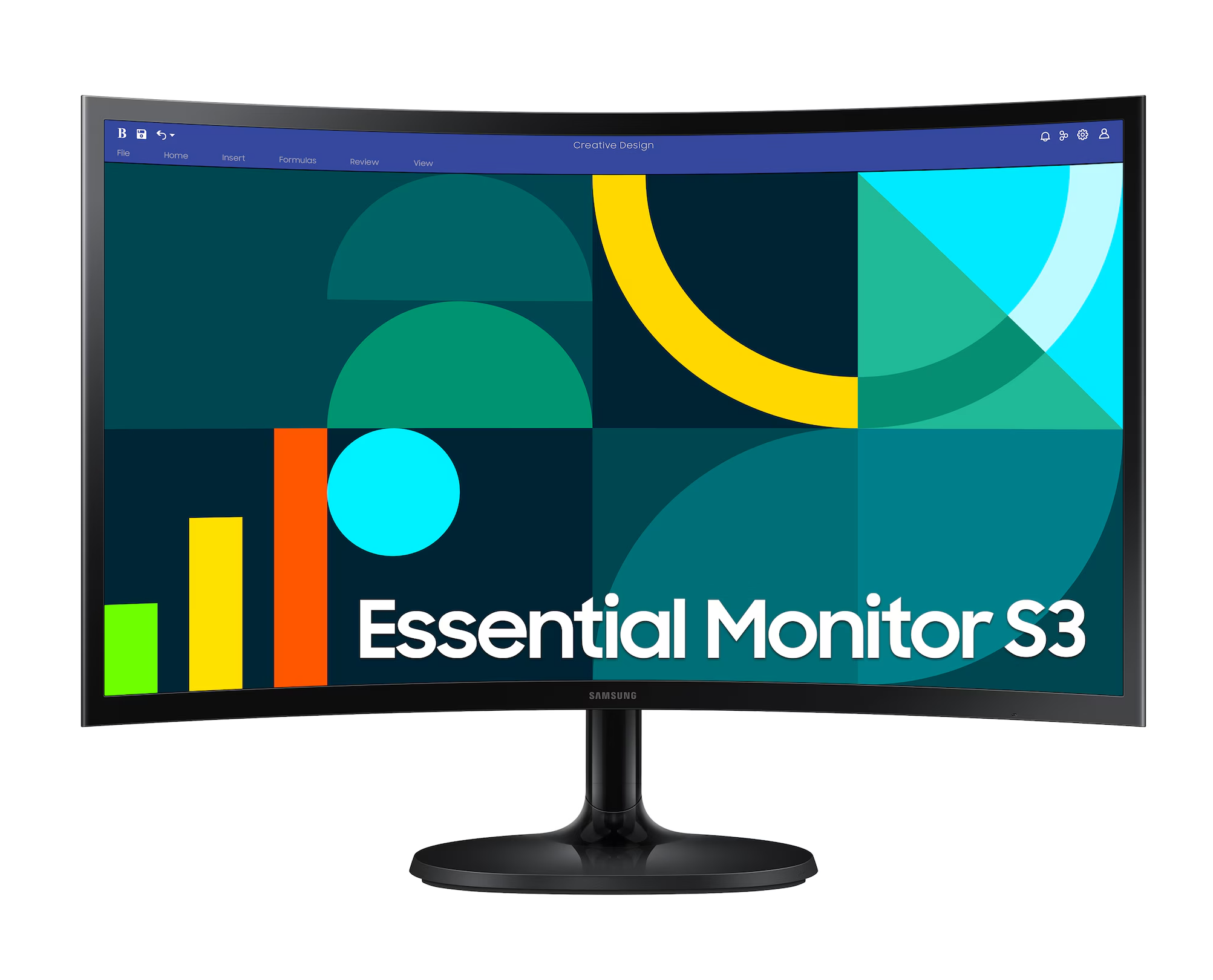 Écran incurvé 24" Samsung Essential S3 S36GD FHD serie D (LS24D362GAMXUE)