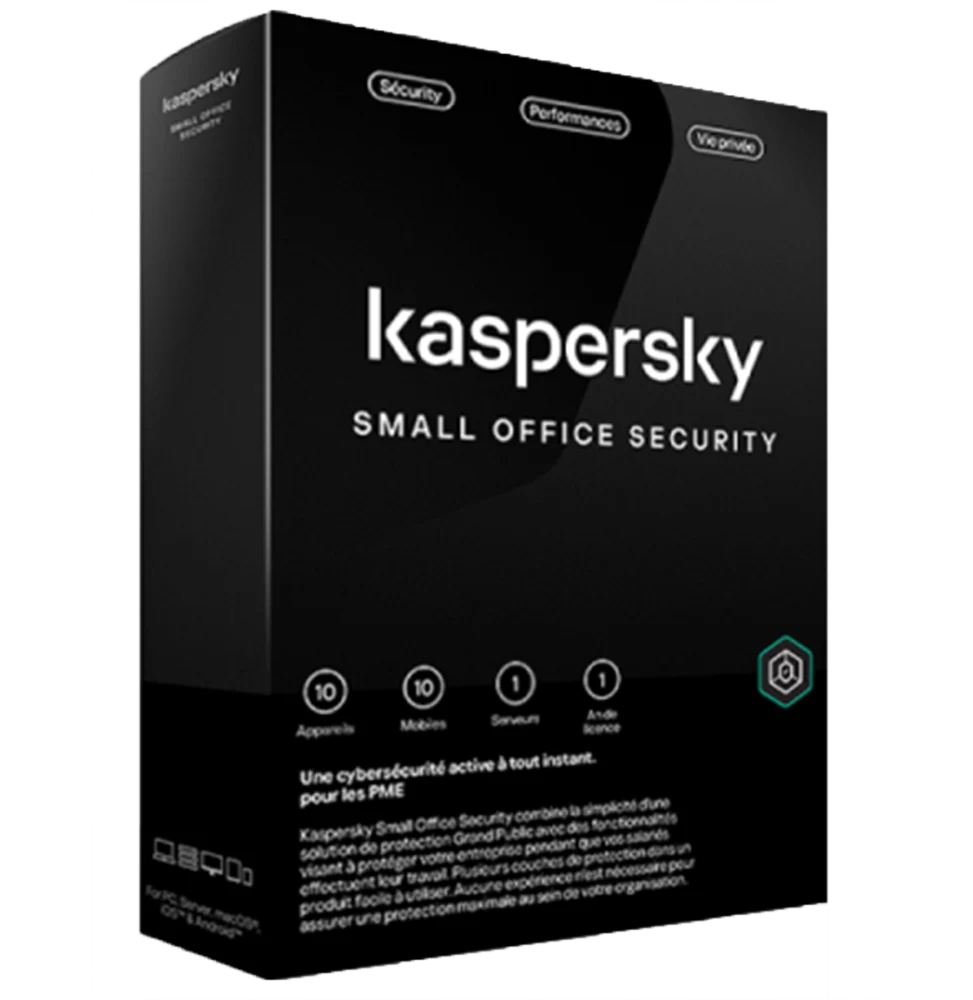 Kaspersky Small Office Security | 10 Postes / 1 Serveur (KL45418BKFS-23MAG)