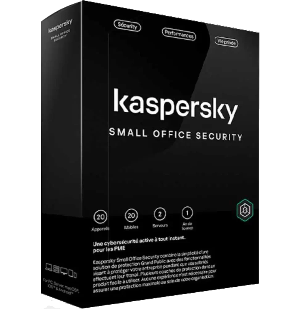 Kaspersky Small Office Security | 20 Postes / 2 Serveurs (KL45418BNFS-23MAG)
