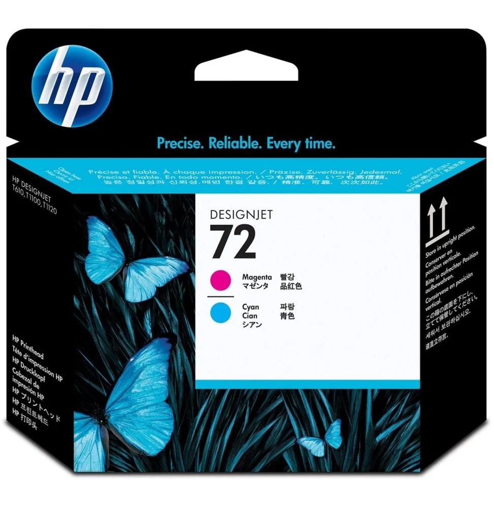 Têtes d'impression magenta et cyan HP 72 (C9383A)