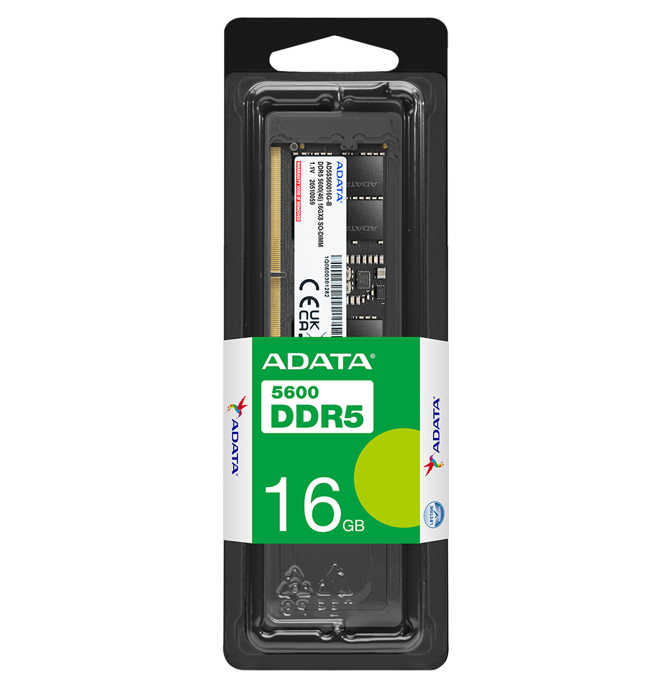 Barrette mémoire ADATA U-DIMM 16GB DDR5-5600 MHz - PC bureau (AD5U560016G-S)