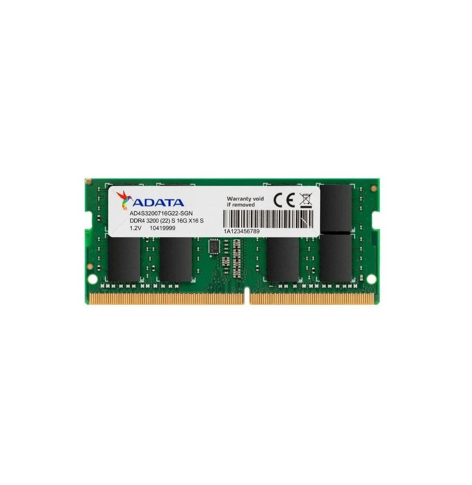 Barrette mémoire ADATA SO-DIMM 32GB DDR4 3200MHz - PC Portable (AD4S320032G)