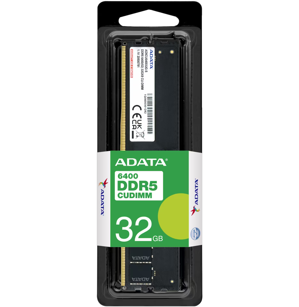 Barrette mémoire ADATA CU-DIMM 32GB DDR5-6400 MHz - PC bureau (AD5CU640032G-S)