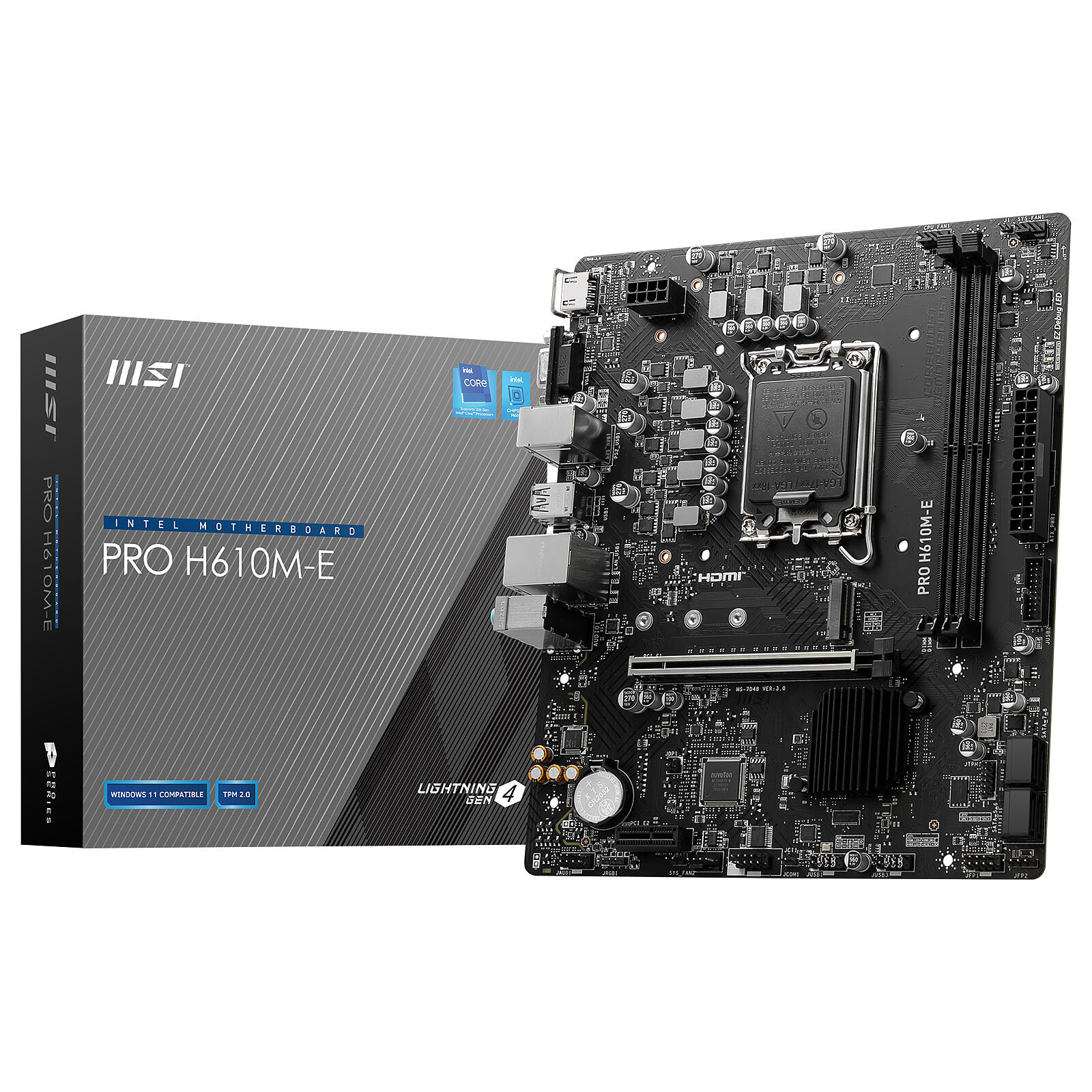 Carte Mère Intel MSI PRO H610M-E (911-7D48-070)