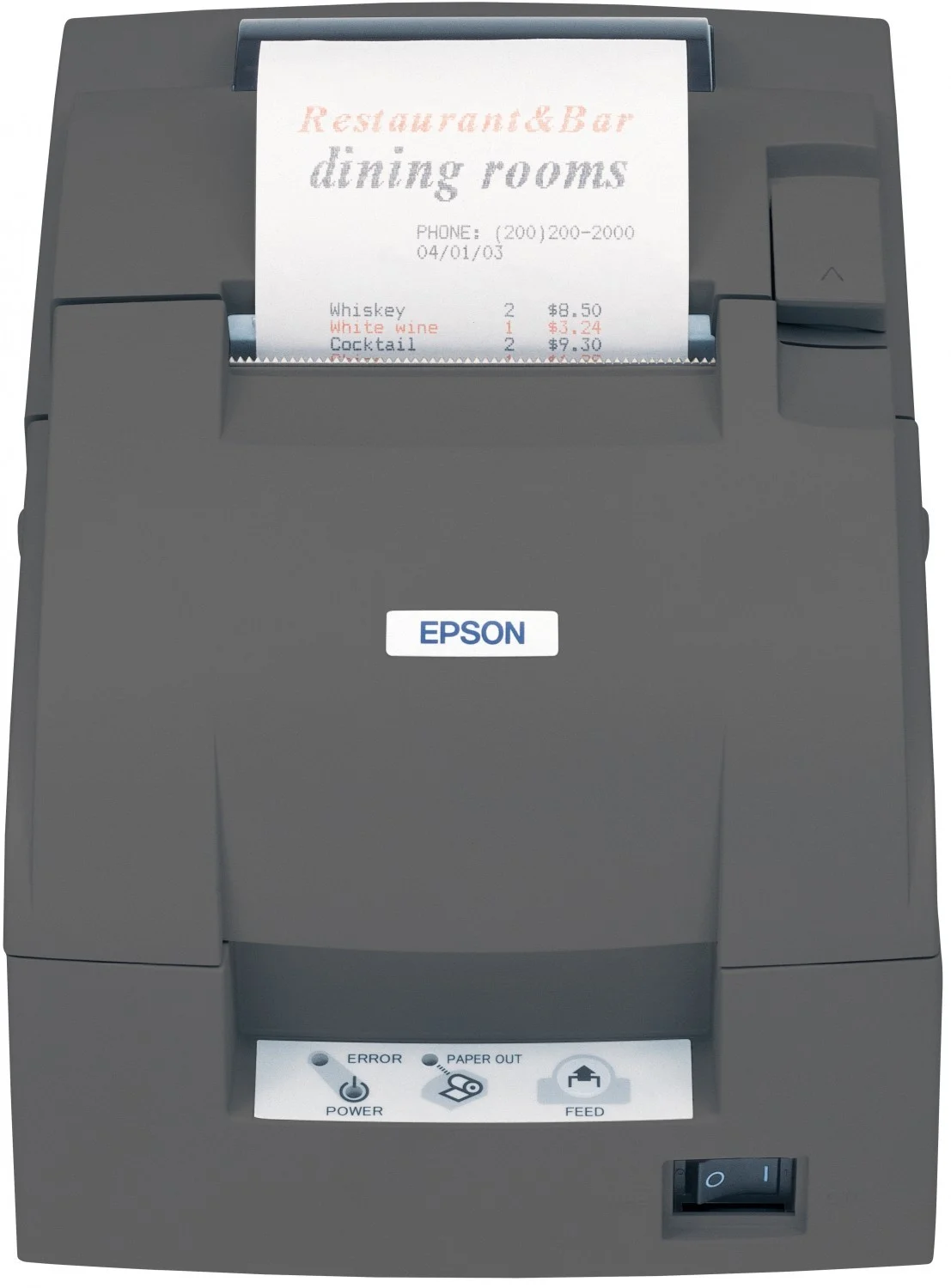 Imprimante ticket à impact Epson TM-U220B USB noire (avec alim - sans cordon secteur)