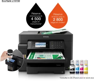 Epson EcoTank L15150 Imprimante A3+ multifonction à réservoirs rechargeables (C11CH72403)