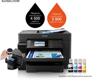 Epson EcoTank L15160 Imprimante A3+ multifonction à réservoirs rechargeables (C11CH71403)