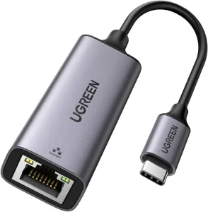 Adaptateur Ugreen Aliminium USB-C vers RJ45 1000Mbps (50737)