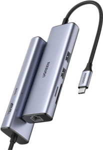 HUB Ugreen USB-C 7 en 1 Supporte PD (Power Delivery) 100W Recharge (90568)
