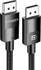 Câble Ugreen DisplayPort 1.4 Mâle vers Mâle 8K - 1 mètre (80390)