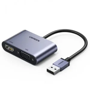 Adaptateur Ugreen USB-A 3.0 Mâle vers HDMI / VGA (20518)