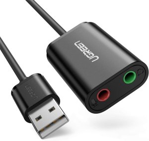 Adaptateur Ugreen USB-A vers 3.5 mm audio Stereo Noir (30724)