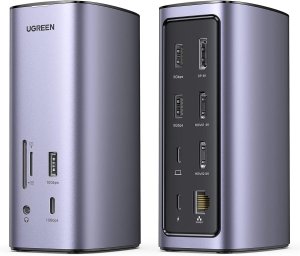 Hub USB-C Ugreen Revodok 12 en 1 Supporte PD (Power Delivery) 100W Recharge (90325)