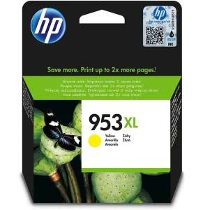 HP 953XL Jaune - Cartouche d'encre grande capacité HP d'origine (F6U18AE)