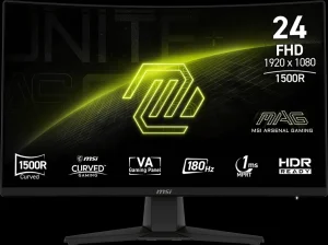 Écran incurvé Gaming 24" Full HD MSI MAG 242C (9S6-3BC31T-009)