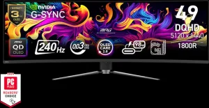 Écran incurvé Gaming 49" DQHD MSI MPG 491CQPX QD-OLED (9S6-3FA84T-028)