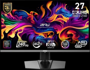 Écran Gaming 27" 4K UltraHD MSI MPG 272URX QD-OLED (9S6-3CD79A-054)