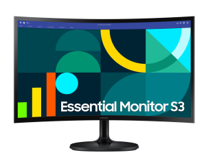 Écran incurvé 24" Samsung Essential S3 S36GD FHD serie D (LS24D362GAMXUE)