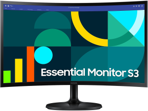 Écran 24" incurvé Full HD Samsung Essential S3 S36GD (LS24D360GAUXEN)
