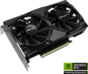 Carte Graphique à double ventilateur PNY GeForce RTX 5060 NVIDIA 8GB PCIE 5.0 (VCG50608DFXPB1)