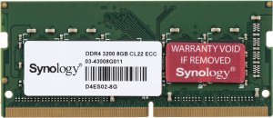 Barrette mémoire Synology SO-DIMM 8GB DDR4 ECC - Serveur Nas (D4ES02-8G)