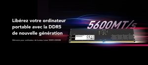 Barrette mémoire Lexar U-DIMM 32 Go DDR5 5600 MHz - PC Bureau (LD5U32G56C46ST-BGS)